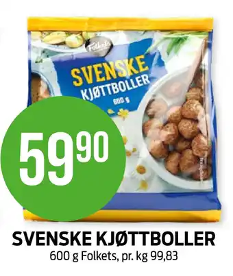 Kiwi Svenske kjøttboller tilbud