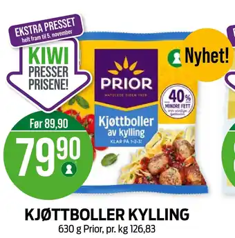 Kiwi Kjøttboller kylling tilbud