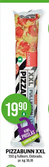 Kiwi Pizzabunn xxl tilbud