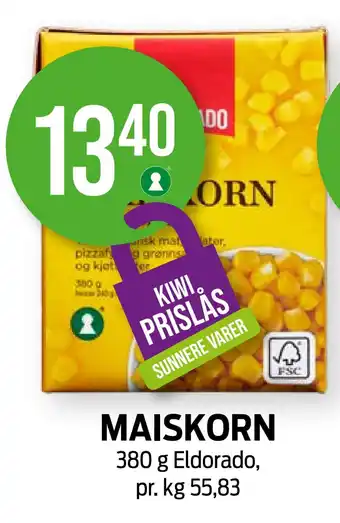 Kiwi Maiskorn tilbud