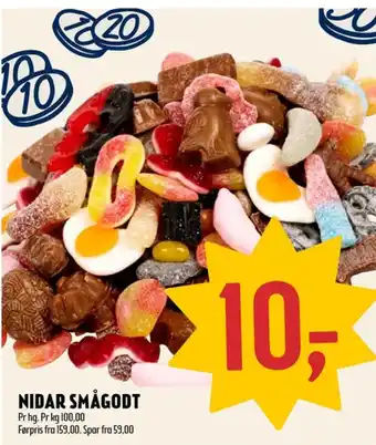 Coop Prix Nidar smågodt tilbud