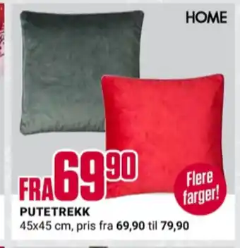 Europris Home putetrekk tilbud