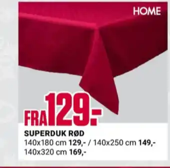 Europris Home duk tilbud