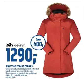 Coop Obs Skogstad jakke tilbud