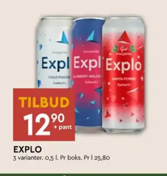 Coop Mega Explo energidrikk tilbud