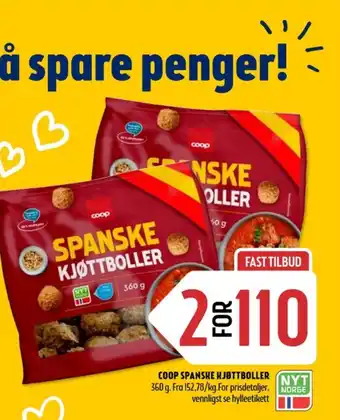 Coop Prix Coop kjøttboller tilbud
