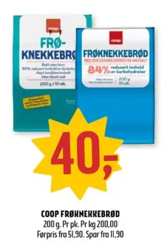 Coop Prix Coop knekkebrød tilbud