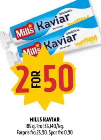 Coop Prix Mills kaviar tilbud