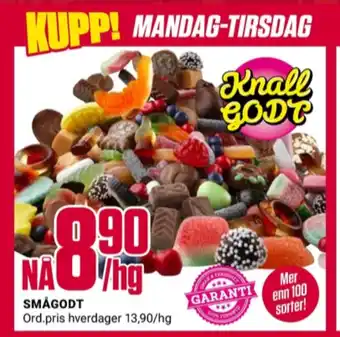 Europris Ukjent smågodt tilbud