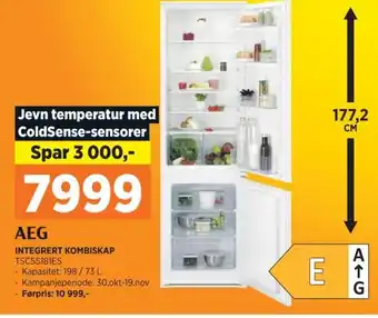 POWER AEG INTEGRERT KOMBISKAP tilbud