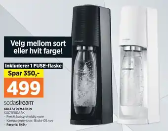 POWER sodastream KULLSYREMASKIN SODTERRABK tilbud