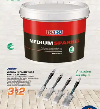 Coop Byggmix Jordan ultimate skrå presisjon pensel tilbud