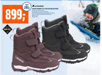 Coop Obs Viking wombat gtx vinterstøvler barn tilbud