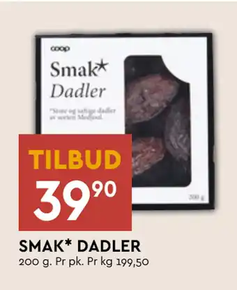 Coop Mega Smak* dadler tilbud