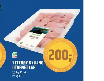 Coop Obs Ytterøy kylling utbenet lår tilbud