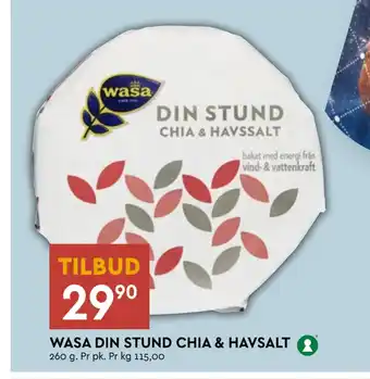 Coop Mega Wasa din stund chia & havsalt tilbud