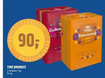 Coop Obs Tine brunost tilbud