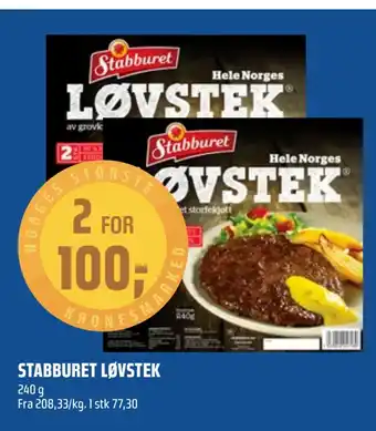 Coop Obs Stabburet løvstek tilbud