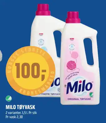 Coop Obs Milo tøyvask tilbud