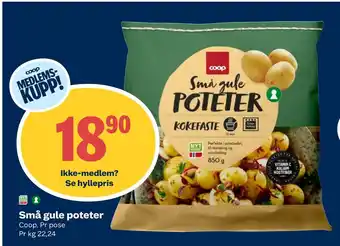 Coop Obs Små gule poteter tilbud