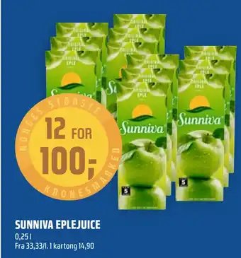 Coop Obs Sunniva eplejuice tilbud