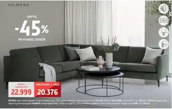 Bohus Nordic hjørnesofa oppsett 7 høyre tilbud