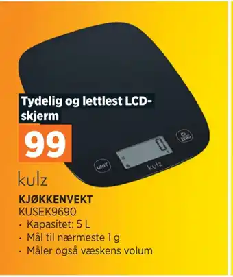 POWER Kjøkkenvekt tilbud