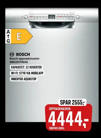 Skousen Bosch oppvaskmaskin smu2hti64s tilbud
