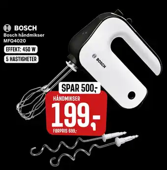 Skousen Bosch håndmikser mfq4020 tilbud