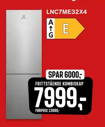 Skousen Electrolux frittstående kombiskap tilbud