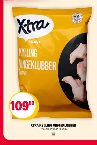 Coop Extra Xtra kylling vingeklubber tilbud