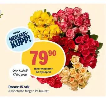Coop Extra Roser 15 stk tilbud