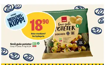 Coop Prix Små gule poteter tilbud