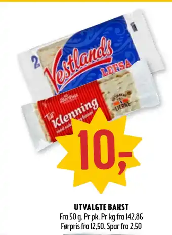 Coop Prix Utvalgte bakst tilbud