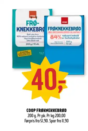 Coop Prix Coop frøknekkebrød tilbud