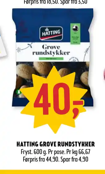 Coop Prix Hatting grove rundstykker tilbud