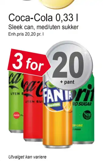 Joker Coca-cola 0,33 l tilbud