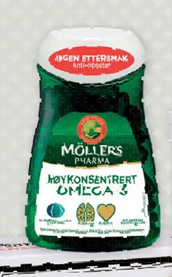 Vitusapotek Möller's pharma anti-oppstøt 80 kaps tilbud