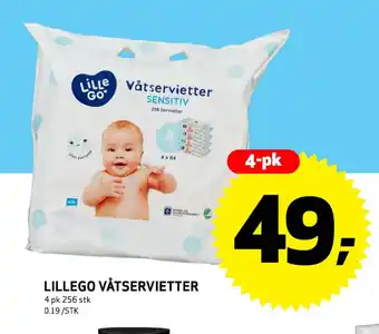 Bunnpris Lillego våtservietter tilbud