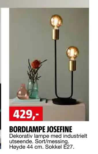 Bauhaus Bordlampe josefine tilbud