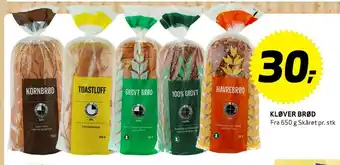 Bunnpris Kløver brød tilbud