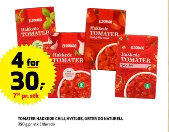 Bunnpris Tomater hakkede chili, hvitløk, urter og naturell tilbud
