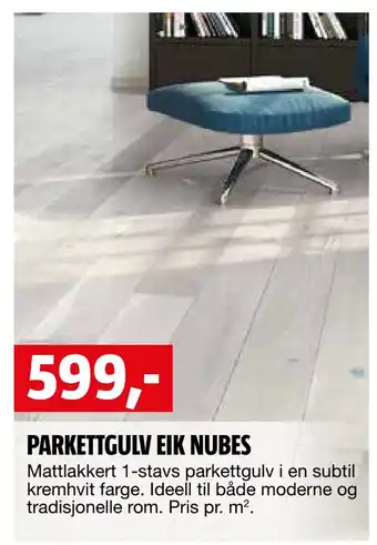 Bauhaus Parkettgulv eik nubes tilbud