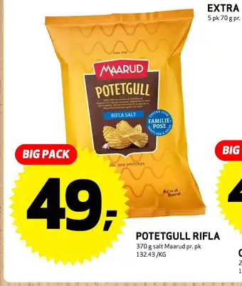 Bunnpris Potetgull rifla tilbud