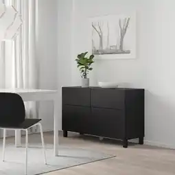 IKEA Bestå stamme, brunsvart, 120x40x64 cm tilbud