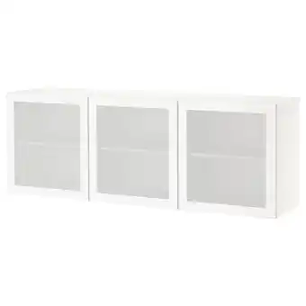 IKEA Bestå veggmontert skapkombinasjon, hvit/mörtviken hvit, 180x42x64 cm tilbud