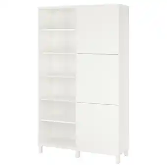 IKEA Bestå oppbevaring med dører, hvit/lappviken/stubbarp hvit, 120x42x202 cm tilbud