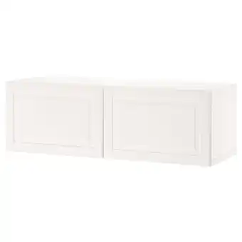 IKEA Bestå veggmontert skapkombinasjon, hvit/smeviken hvit, 120x42x38 cm tilbud