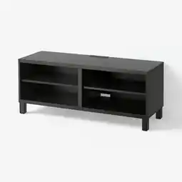 IKEA Bestå tv-benk, brunsvart, 120x40x48 cm tilbud