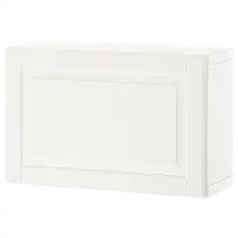 IKEA Bestå veggmontert skapkombinasjon, hvit/smeviken hvit, 60x22x38 cm tilbud
